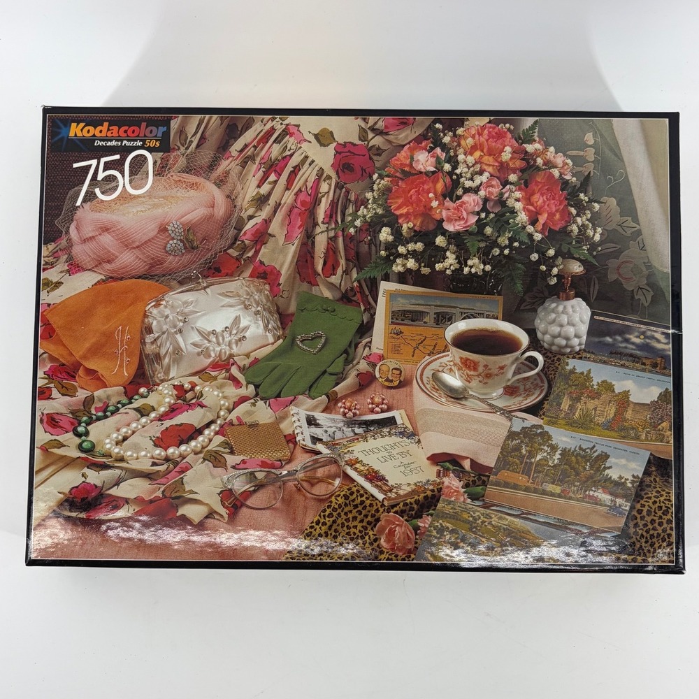 Kodacolor Decades Puzzle 50s RoseArt 750 Piece Jigsaw Vintage 1950s Retro 21020